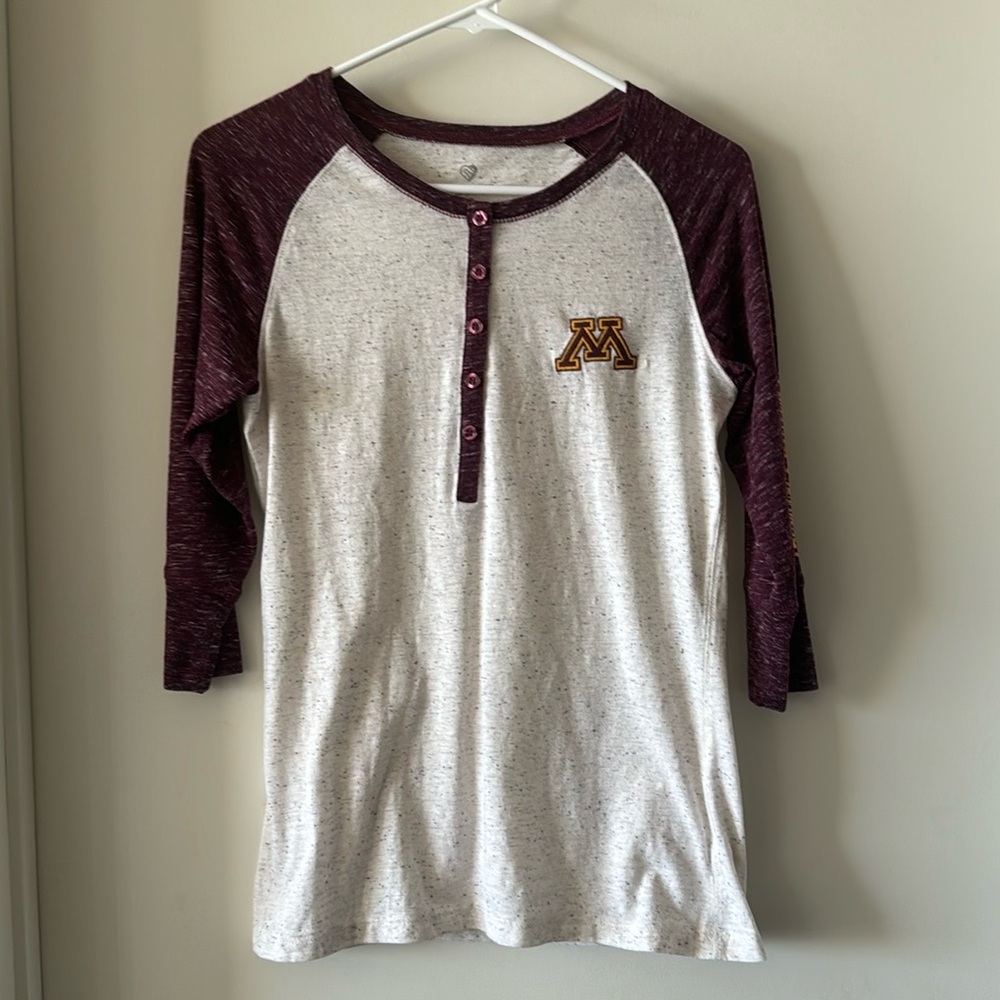 University of MN Raglan Baseball Tee